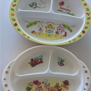 Anpanman shimajiro Kids plate set